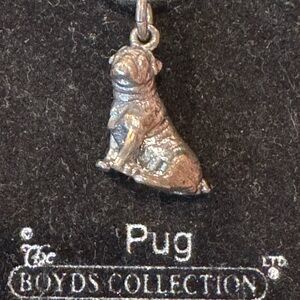 Bearwear Sterling Silver Pug Charm/Pendant